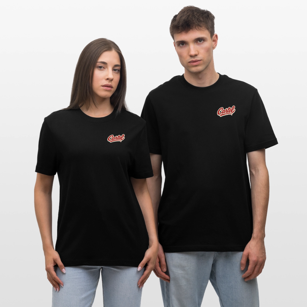 Cartel Bio-T-Shirt Feuriger Gruß - Schwarz