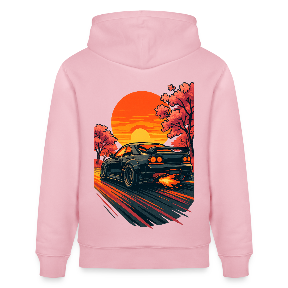 Cartel Bio-Hoodie Cartoon Sunset - Hellrosa