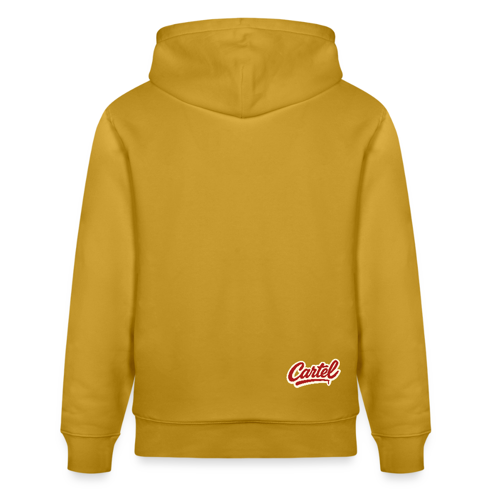 Cartel Bio-Hoodie Clean White Logo - Ocker