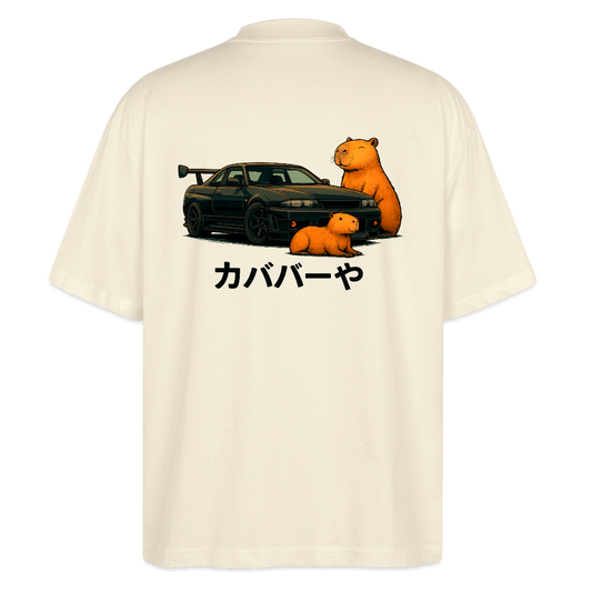 Cartel Oversized Bio T-Shirt Capybara - Weißgrau