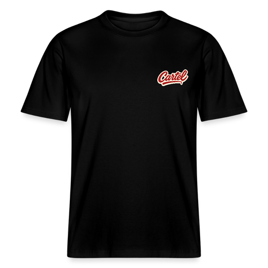 Cartel Bio-T-Shirt Feuriger Gruß - Schwarz