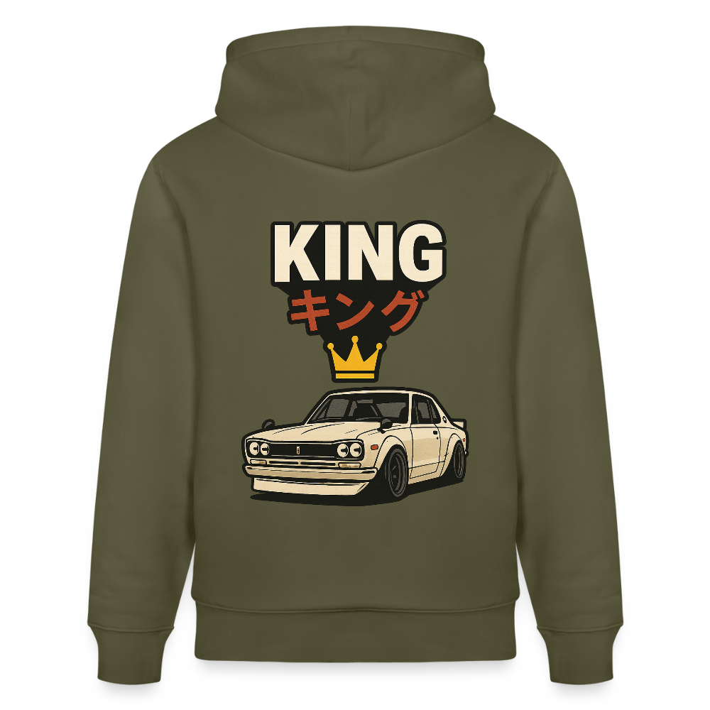 Cartel Bio-Hoodie King 👑 Partnerhoodie - Khaki Grün