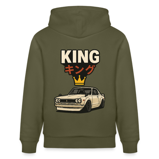 Cartel Bio-Hoodie King 👑 Partnerhoodie - Khaki Grün