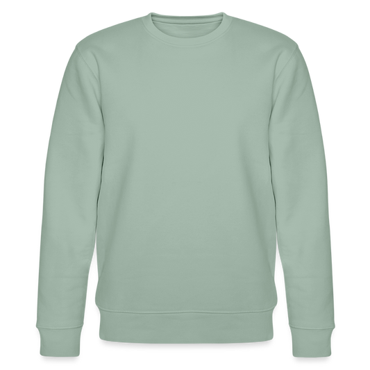 Cartel Bio-Sweatshirt Clean Black Logo - Helles Graugrün