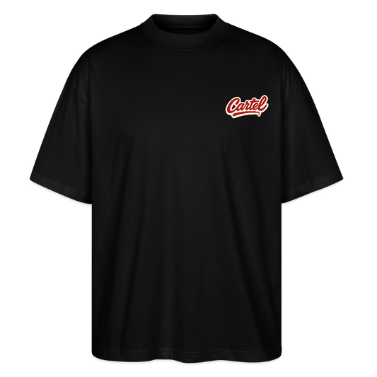 Cartel Oversized Bio T-Shirt Seele des Bergpasses - Schwarz