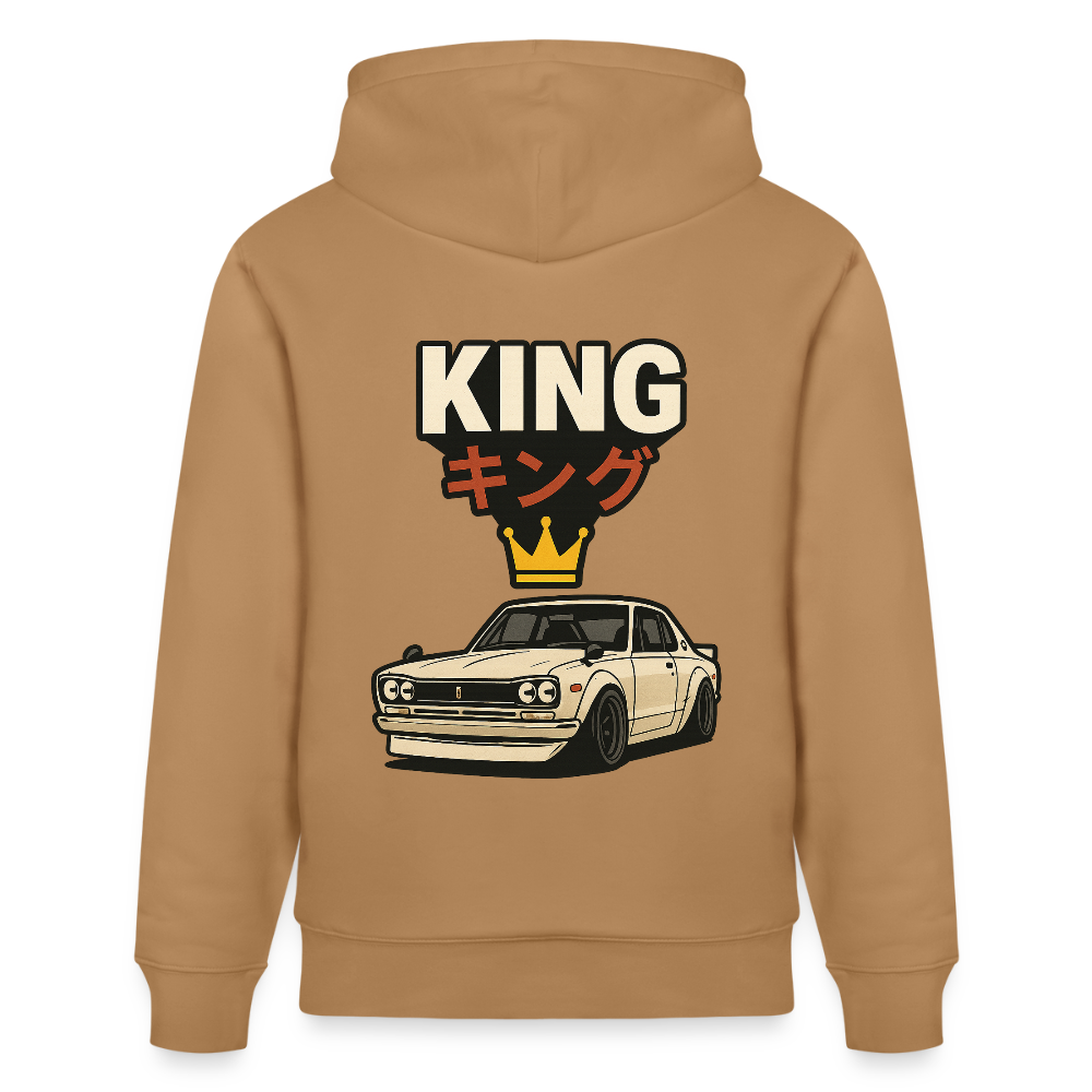 Cartel Bio-Hoodie King 👑 Partnerhoodie - Karamell