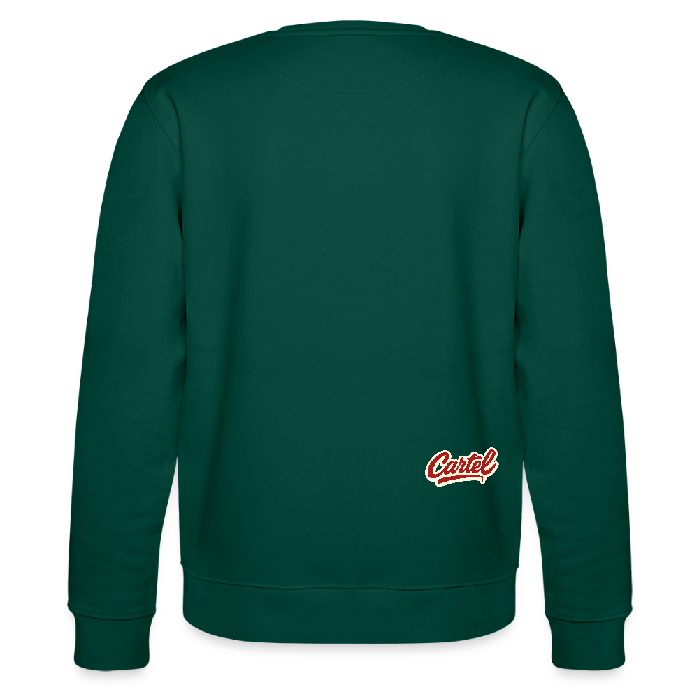Cartel Bio-Sweatshirt Clean White Logo - Forest