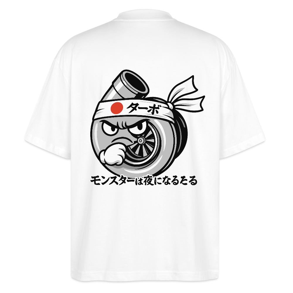 Cartel Oversized Bio T-Shirt Japan Turbo Whistle - Weiß