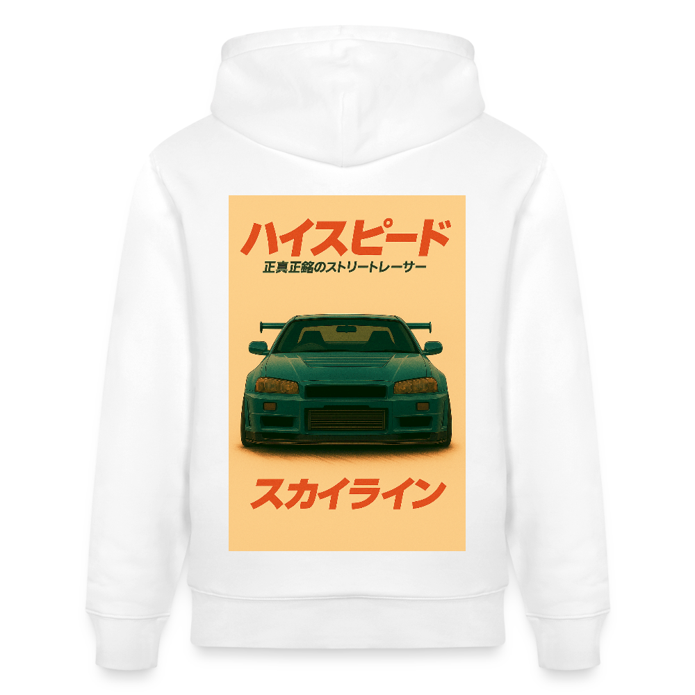 Cartel Bio-Hoodie Blue Icon VHS Retro - Weiß