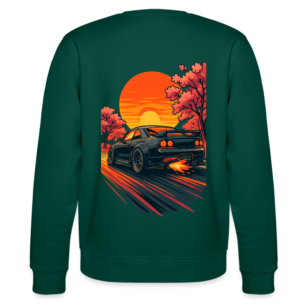 Cartel Bio-Sweatshirt Cartoon Sunset - Forest