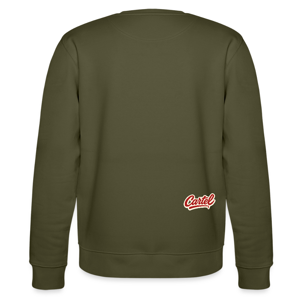 Cartel Bio-Sweatshirt Clean White Logo - Khaki