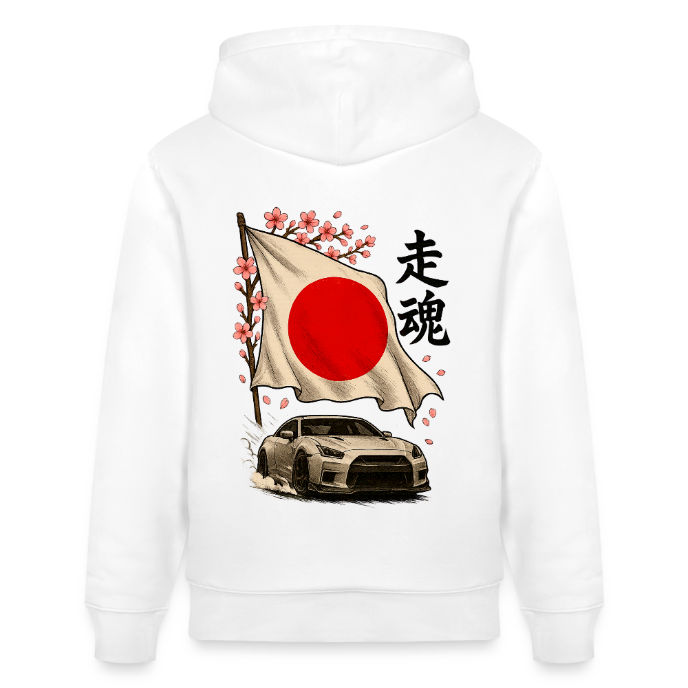 Cartel Bio-Hoodie Japanische Seele - Weiß