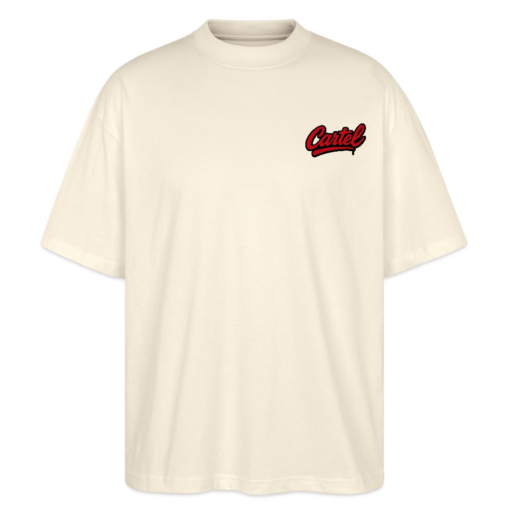 Cartel Oversized Bio T-Shirt Japan Turbo Whistle - Weißgrau