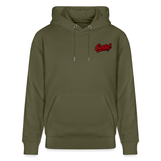 Cartel Bio-Hoodie King 👑 Partnerhoodie - Khaki Grün