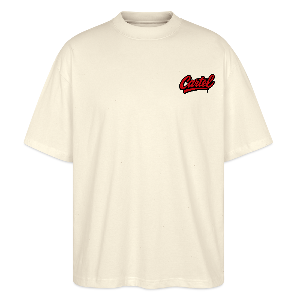 Cartel Oversized Bio T-Shirt Japan Sunset - Weißgrau