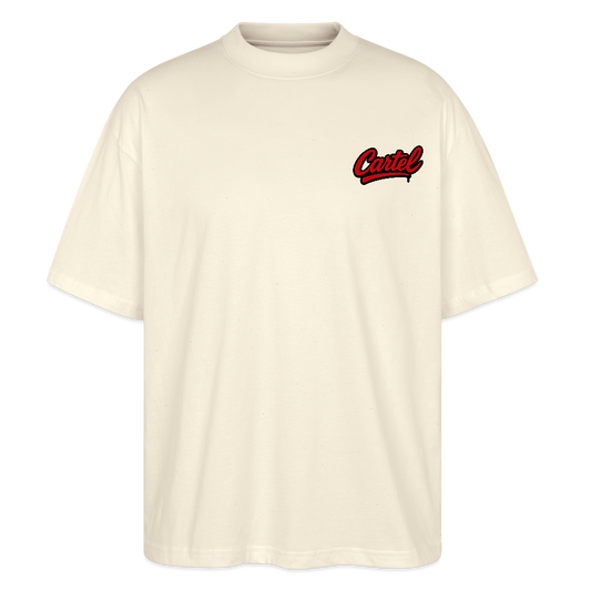 Cartel Oversized Bio T-Shirt Japan Sunset - Weißgrau
