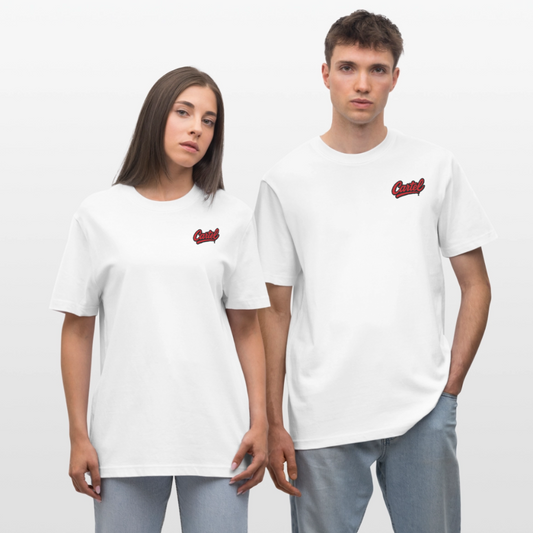 Cartel Bio-T-Shirt Clean Black Logo - Weiß