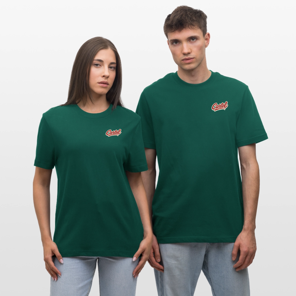Cartel Bio-T-Shirt Clean White Logo - Forest