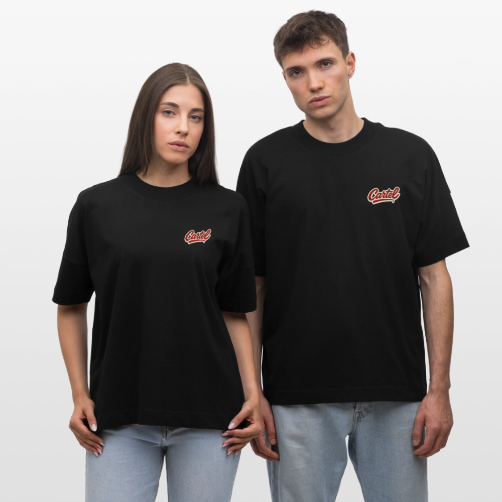 Cartel Oversized Bio T-Shirt Tokio Night - Schwarz