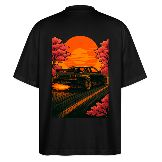 Cartel Oversized  Bio T-Shirt Black Cartoon - Schwarz