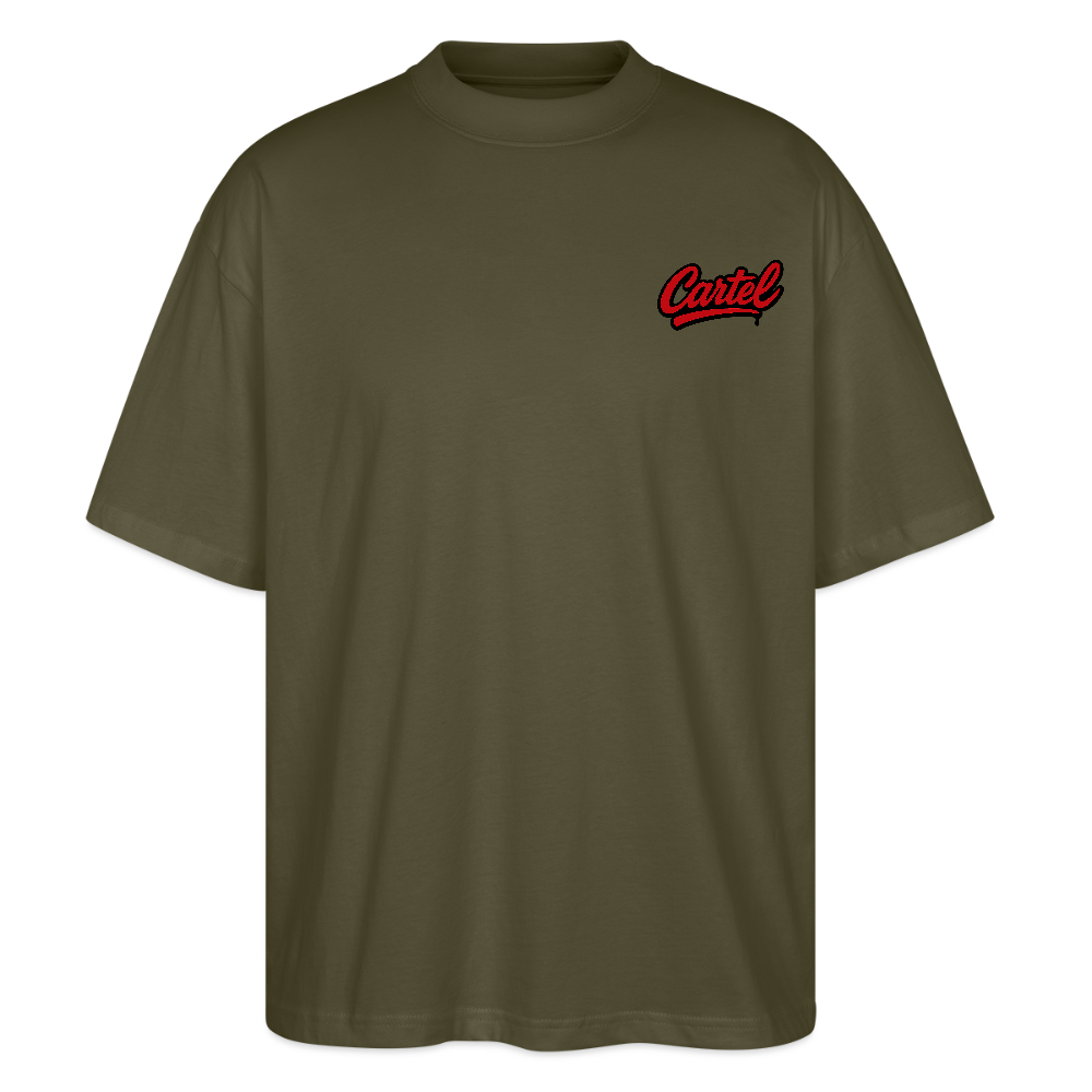 Cartel Oversized Bio T-Shirt Monster - Khaki