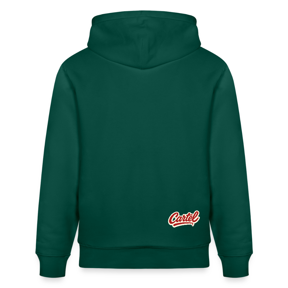 Cartel Bio-Hoodie Clean White Logo - Forest