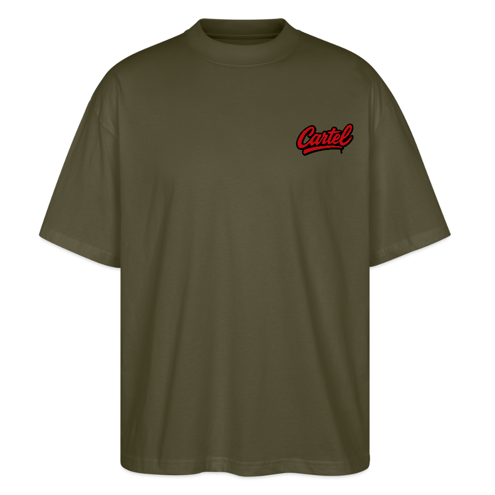 Cartel Oversized Bio T-Shirt Queen 👸 Partnershirt - Khaki