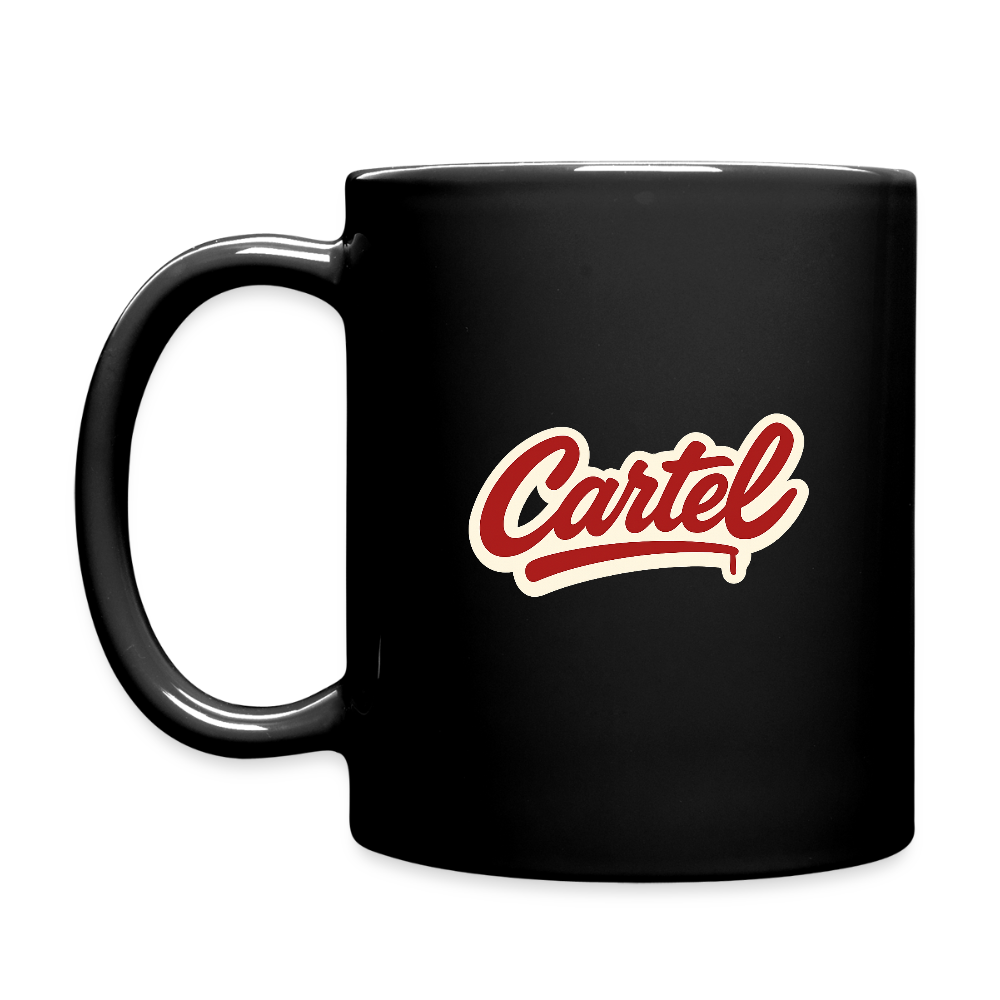 Tasse Cartel Feuriger Gruß aus der Ladelufthölle - Schwarz
