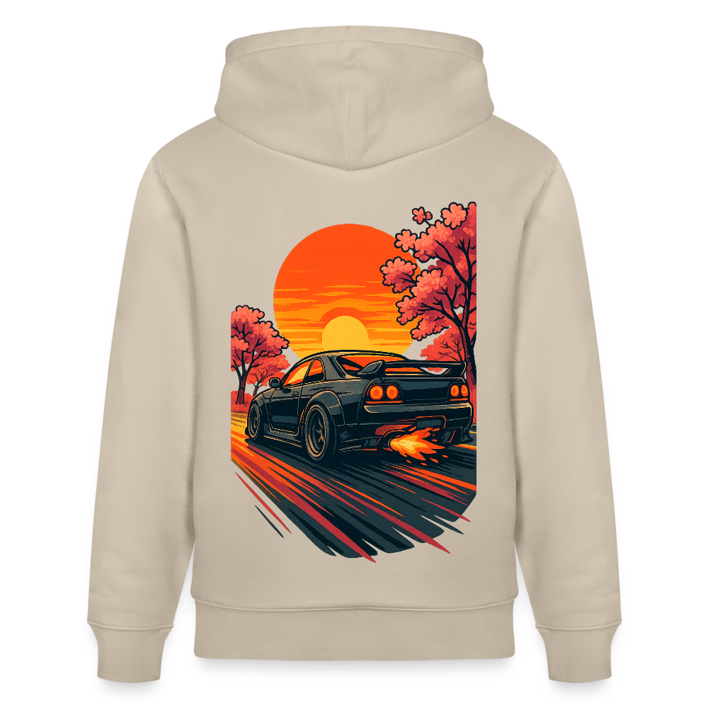 Cartel Bio-Hoodie Cartoon Sunset - Beige