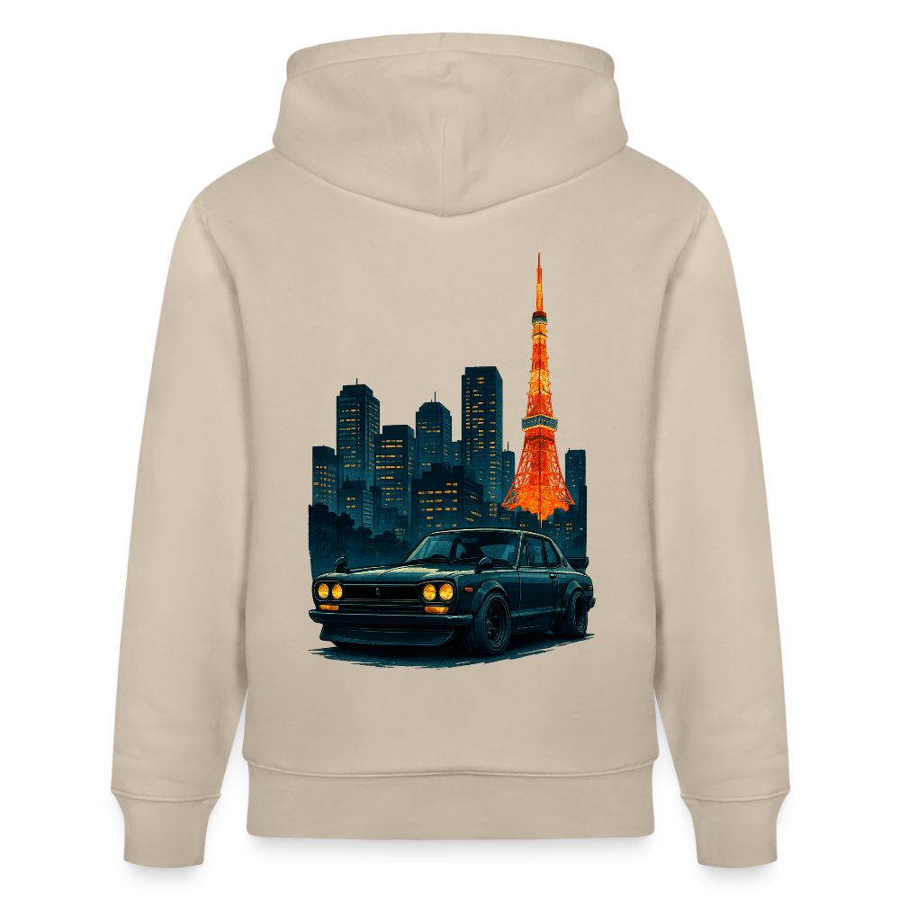 Cartel Bio-Hoodie Tokio Tower - Beige