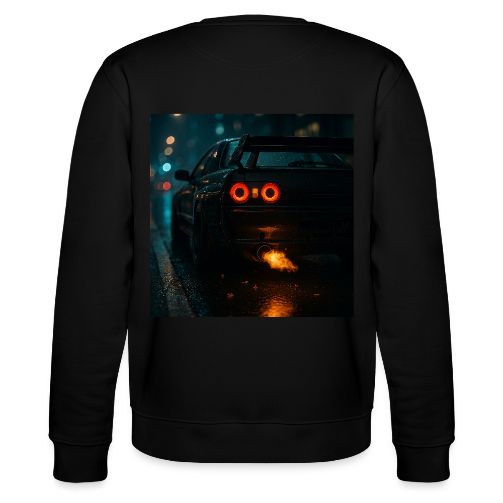 Cartel Bio-Sweatshirt Feuriger Gruß - Schwarz