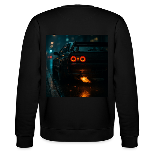 Cartel Bio-Sweatshirt Feuriger Gruß - Schwarz