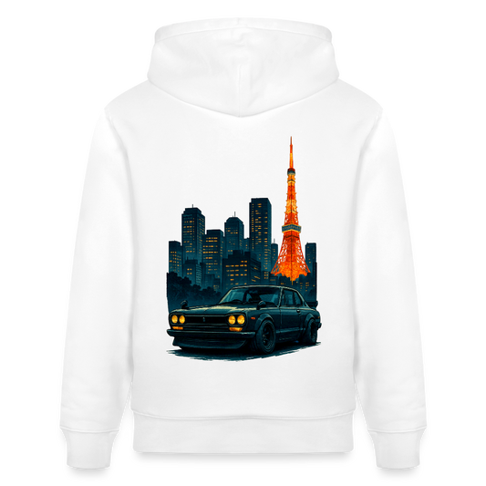 Cartel Bio-Hoodie Tokio Tower - Weiß