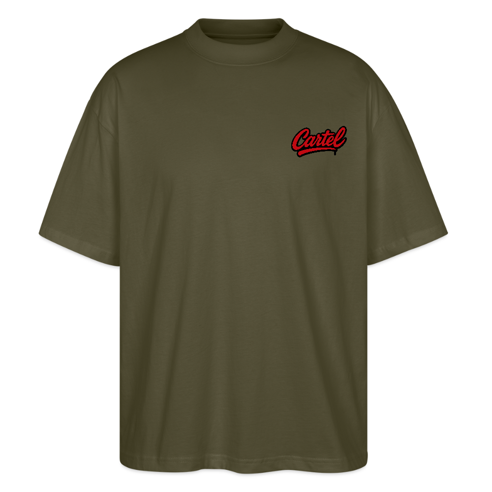 Cartel Oversized Bio T-Shirt King 👑 Partnershirt - Khaki