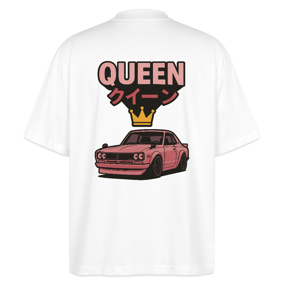 Cartel Oversized Bio T-Shirt Queen 👸 Partnershirt - Weiß