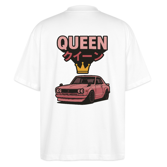 Cartel Oversized Bio T-Shirt Queen 👸 Partnershirt - Weiß