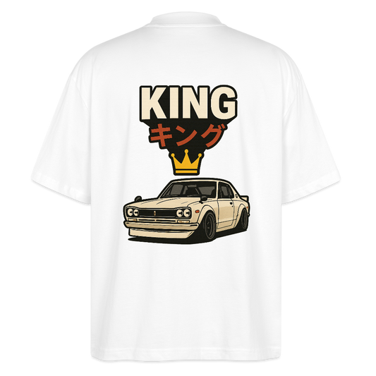Cartel Oversized Bio T-Shirt King 👑 Partnershirt - Weiß
