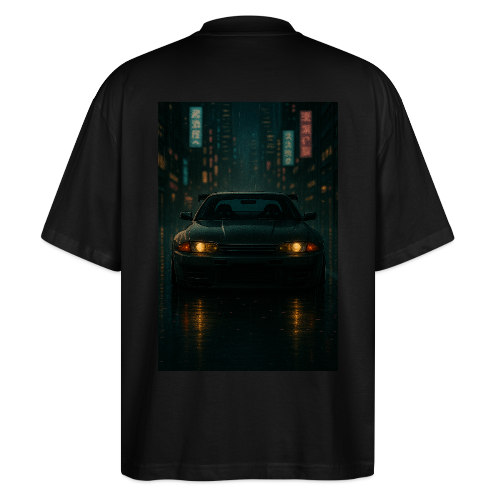 Cartel Oversized Bio T-Shirt Tokio Night - Schwarz