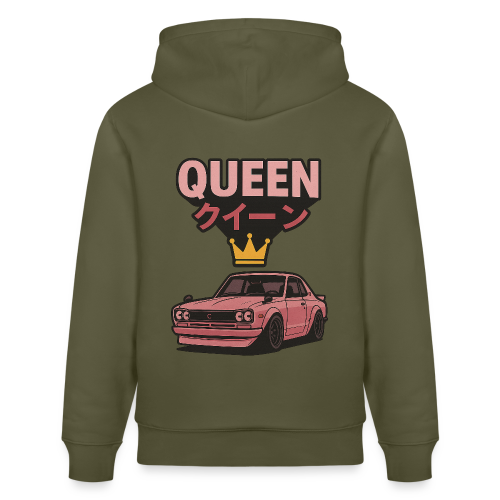 Cartel Bio-Hoodie Queen 👸 Partnerhoodie - Khaki Grün