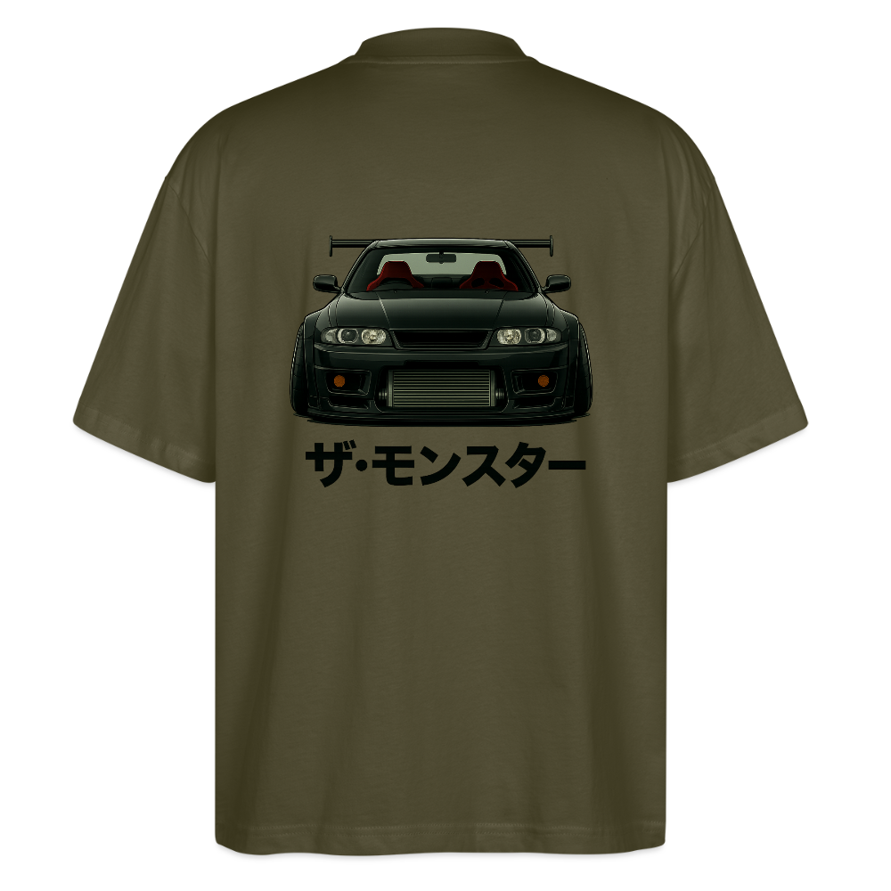 Cartel Oversized Bio T-Shirt Monster - Khaki