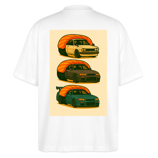 Cartel Oversized Bio T-Shirt Sushi - Weiß