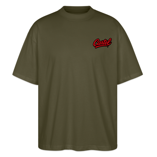 Cartel Oversized Bio T-Shirt Cartoon Sunset - Khaki