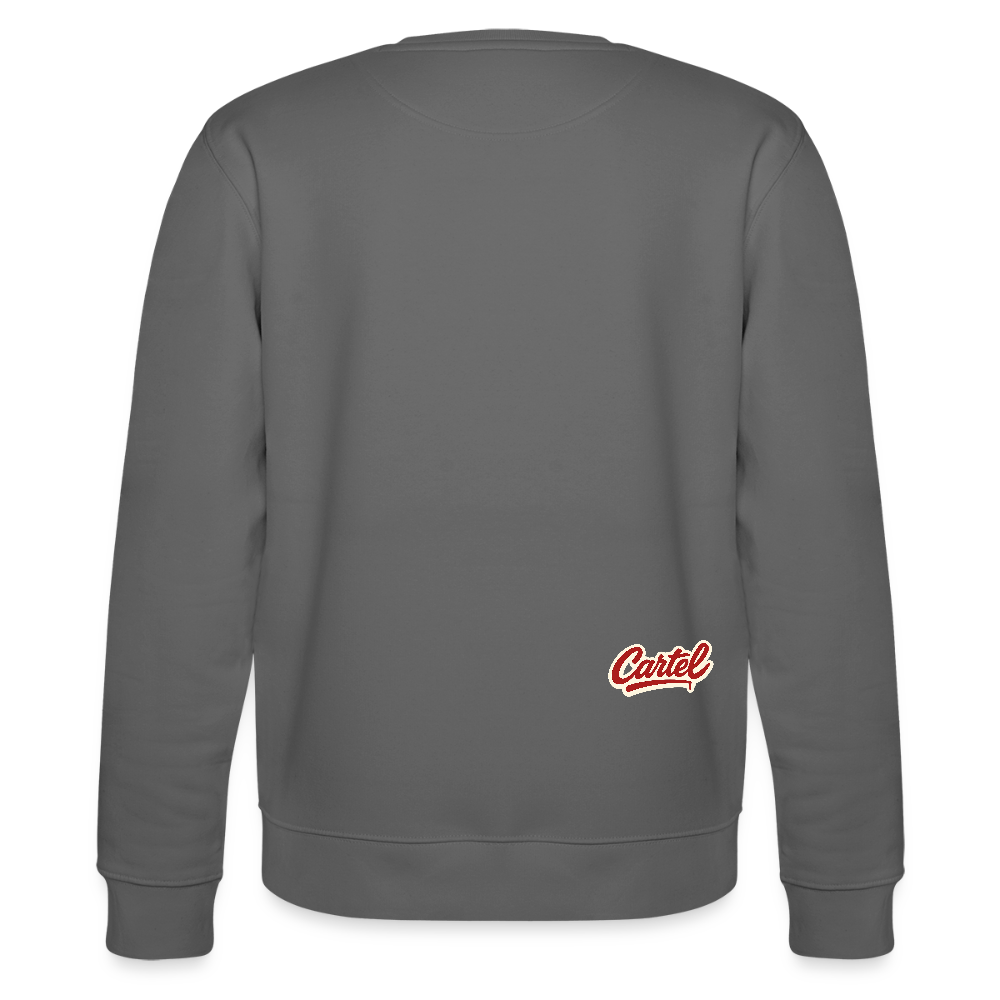 Cartel Bio-Sweatshirt Clean White Logo - Anthrazit