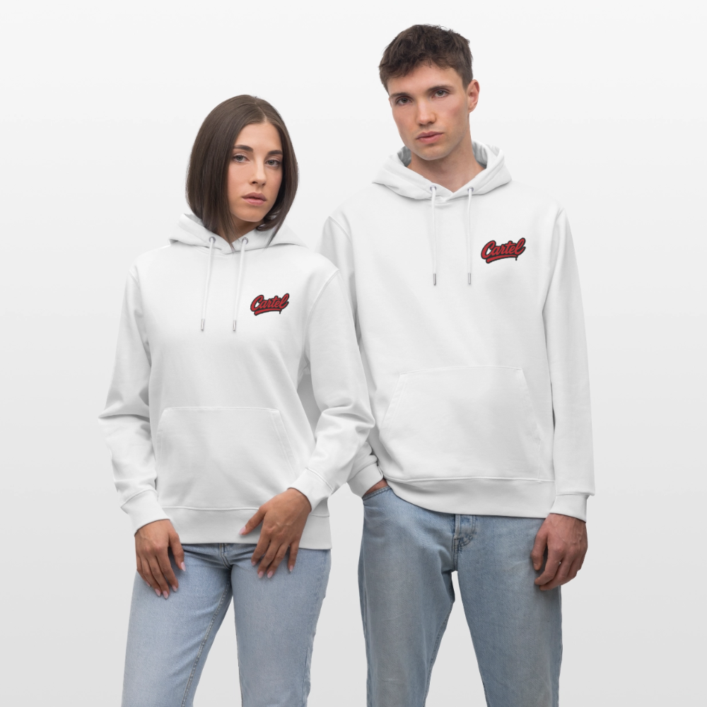 Cartel Bio-Hoodie Cartoon Sunset - Weiß