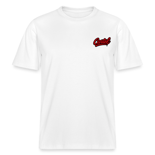 Cartel Bio-T-Shirt Clean Black Logo - Weiß