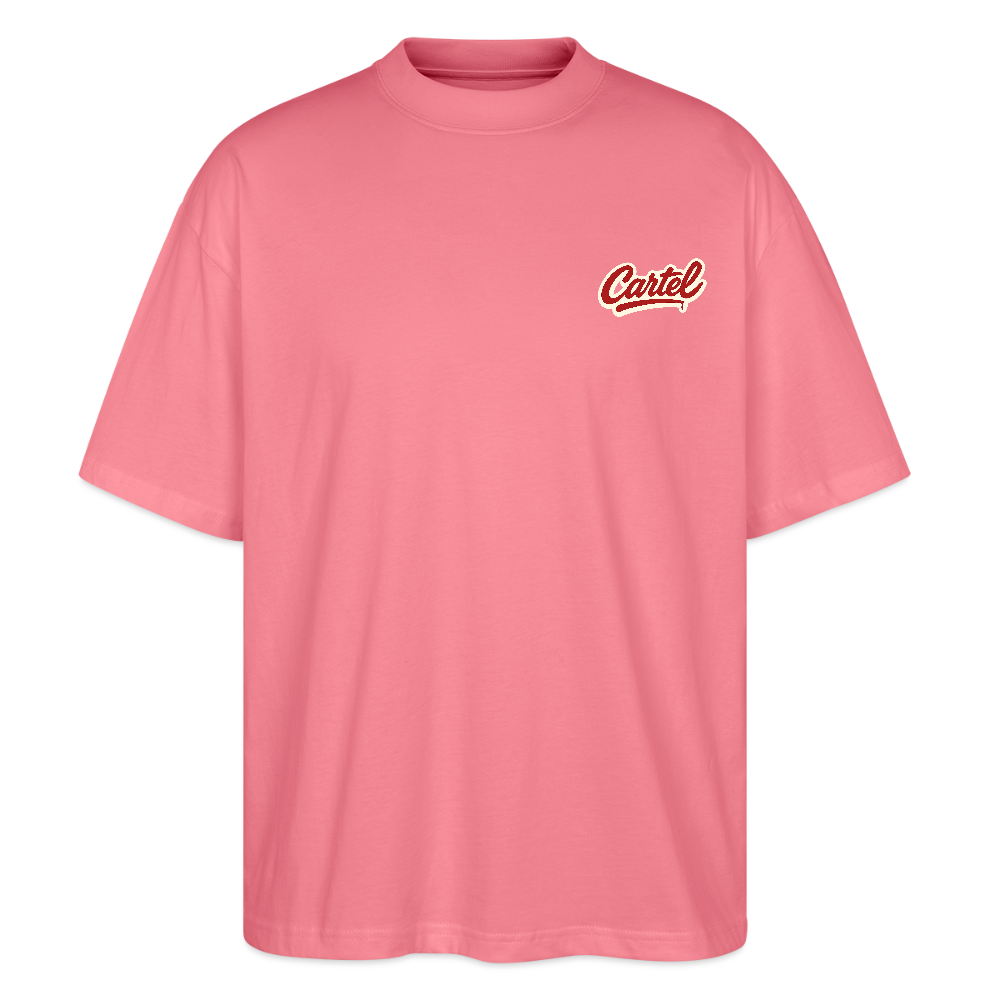 Cartel Oversized Bio T-Shirt Clean White Logo - Pink