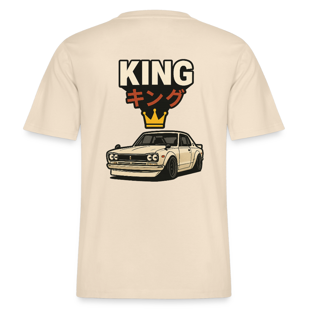 Cartel Bio-T-Shirt King 👑 Partnershirt - Weißgrau
