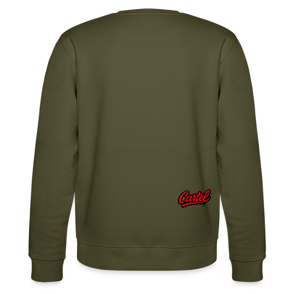 Cartel Bio-Sweatshirt Clean Black Logo - Khaki