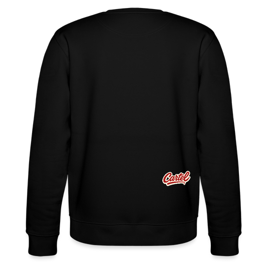 Cartel Bio-Sweatshirt Clean White Logo - Schwarz