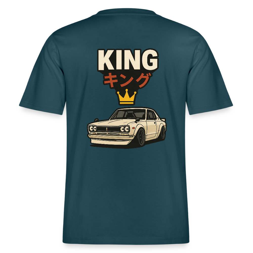 Cartel Bio-T-Shirt King 👑 Partnershirt - Dunkles Petrol